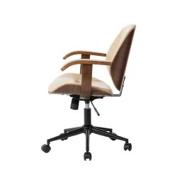 Best deal 🧨 Glitzhome® 38" Leatherette Gaslift Adjustable Swivel Office Chair 🧨 -Glitzhome Sales D670862S 7
