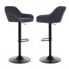 Cheapest ✔️ Glitzhome® Mid-Century Leatherette Gaslift Adjustable Swivel Bar Stool Set 🌟 1 Cheapest ✔️ Glitzhome® Mid-Century Leatherette Gaslift Adjustable Swivel Bar Stool Set 🌟 -Glitzhome Sales D670867S 1