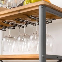 Discount π₯° Glitzhome® 34.25" Wooden Wine Rack with Metal Frame π 15 Discount π₯° Glitzhome® 34.25" Wooden Wine Rack with Metal Frame π -Glitzhome Sales D670871S 6