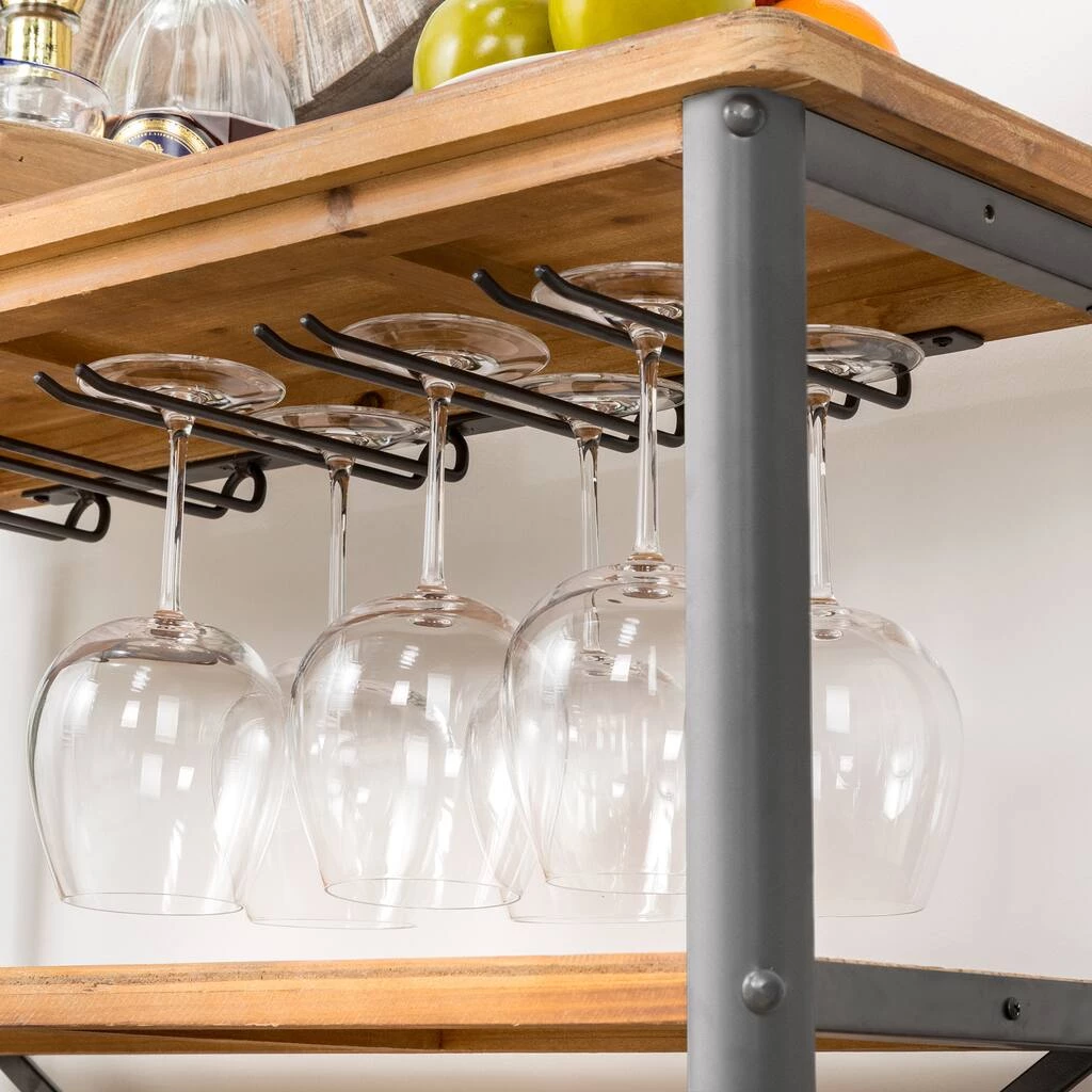 Discount π₯° Glitzhome® 34.25" Wooden Wine Rack with Metal Frame π 8 Discount π₯° Glitzhome® 34.25" Wooden Wine Rack with Metal Frame π - Image 6
